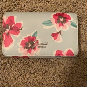 Guess brand floral print wallet